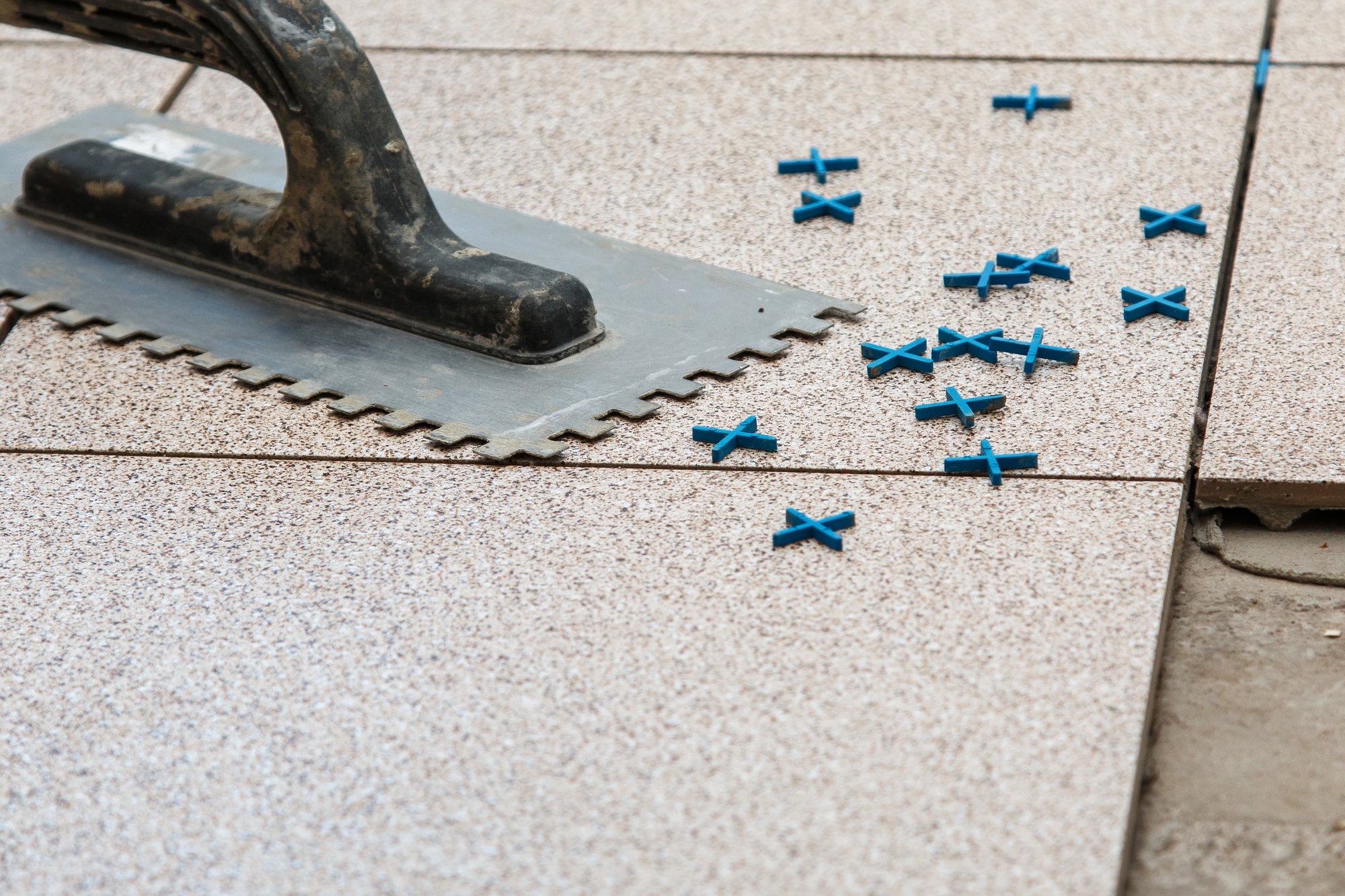 Inicio 6 Installation of floor tiles